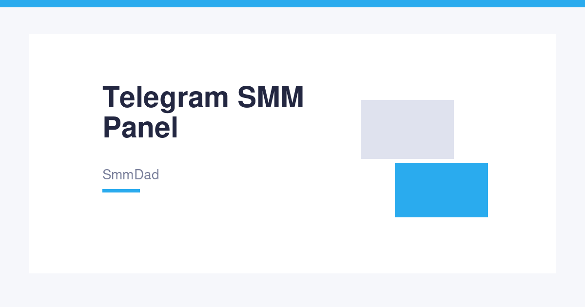 Telegram SMM Panel – Members, Views & Post Reactions
